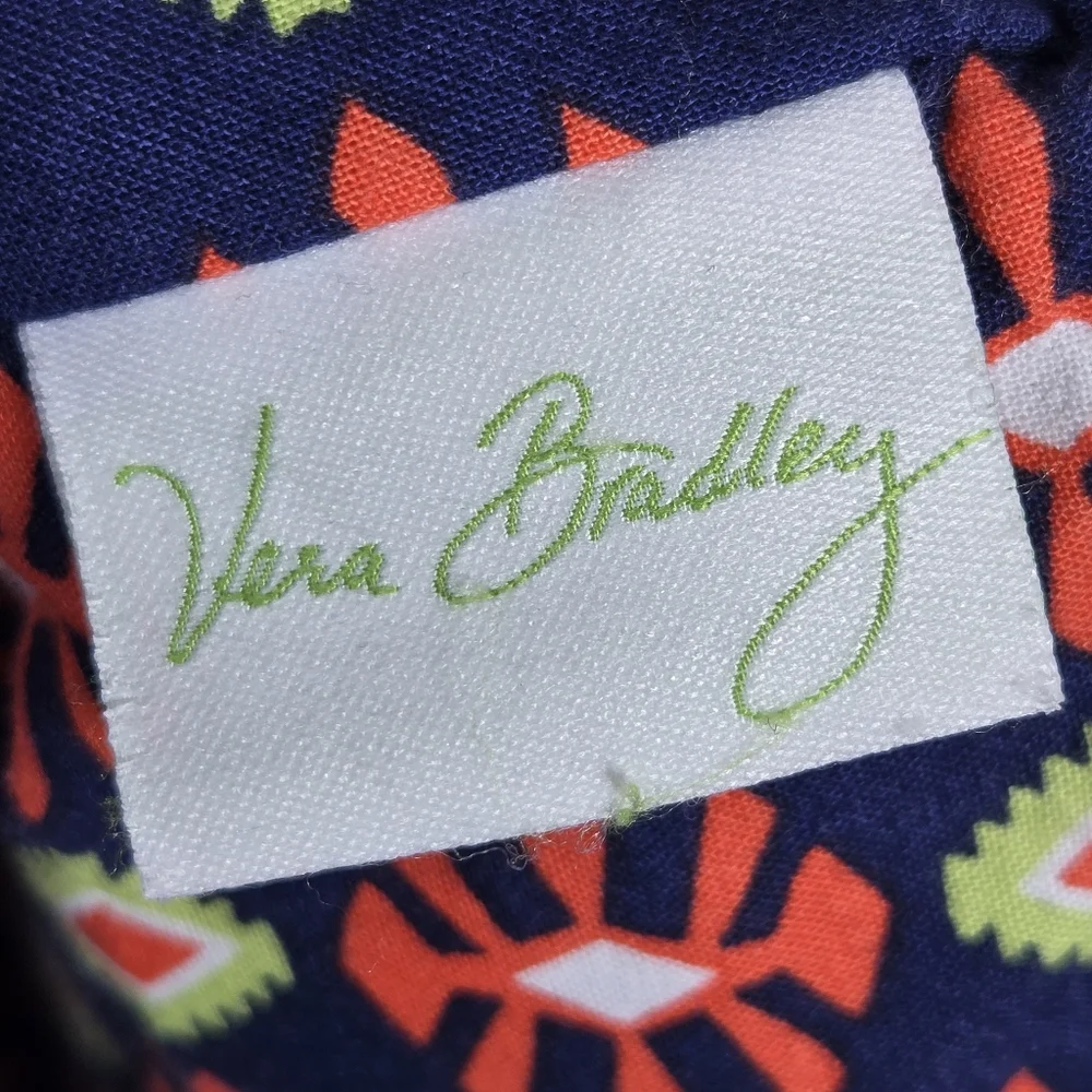 Vera Bradley Sun Valley Retired Print Quilted Zippered Tote Purse Shoulder Bag